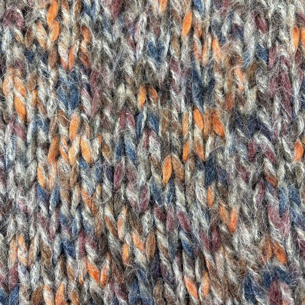 Relativity Brown Orange Chunky Knit Wool Mohair Alpaca Loose Cardigan Sweater 1X - Picture 3 of 8